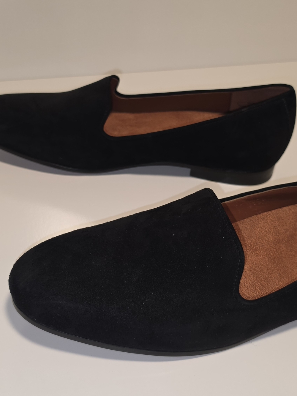 Vionic Black Suede Slip-On Flats - Picture 4 of 9